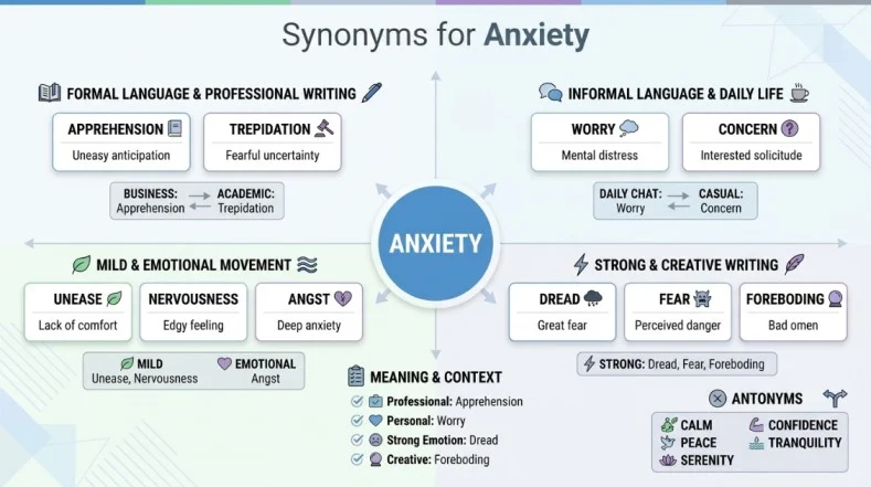 Synonyms for Anxiety