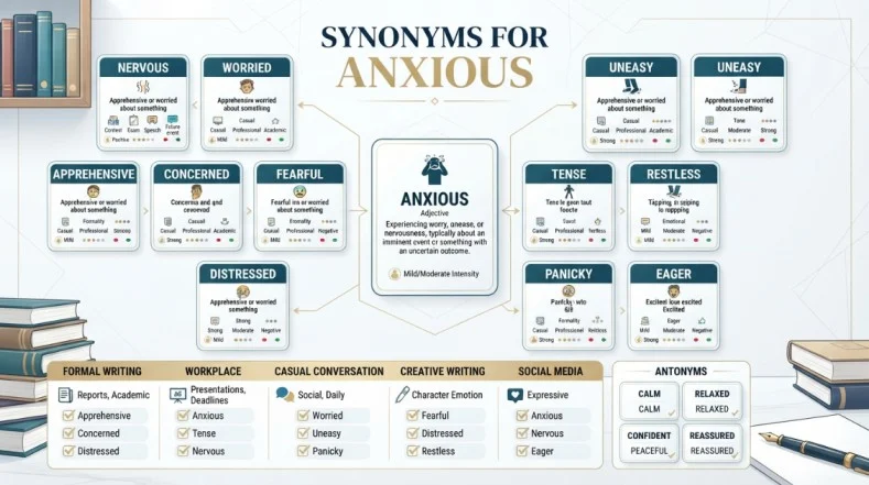synonyms for anxious