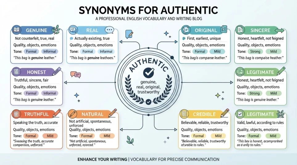 Synonyms for Authentic