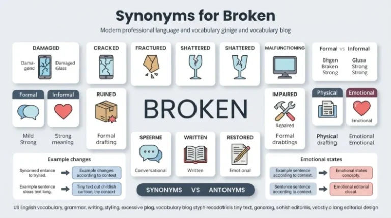 Synonyms for Broken