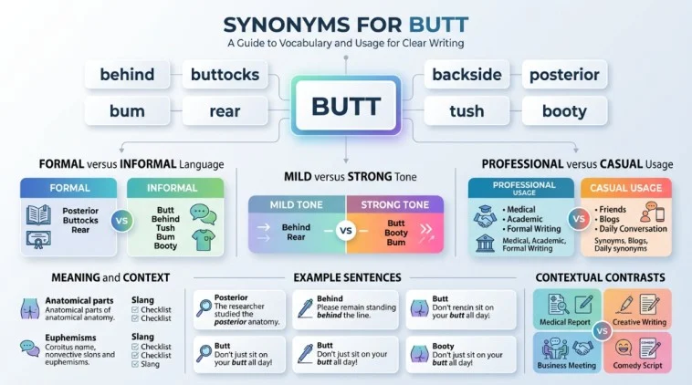synonyms for butt
