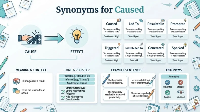 Synonyms for Caused