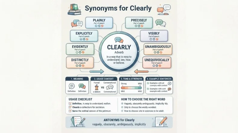 Synonyms for Clearly
