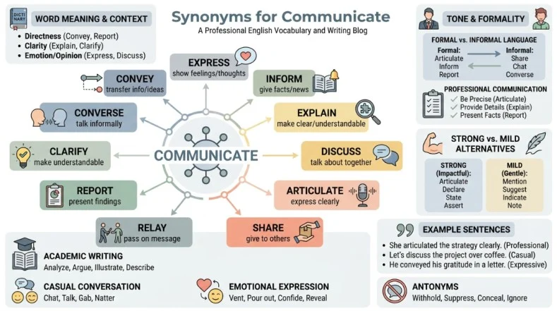 synonyms for communicate