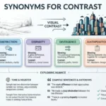 Synonyms for Contrast