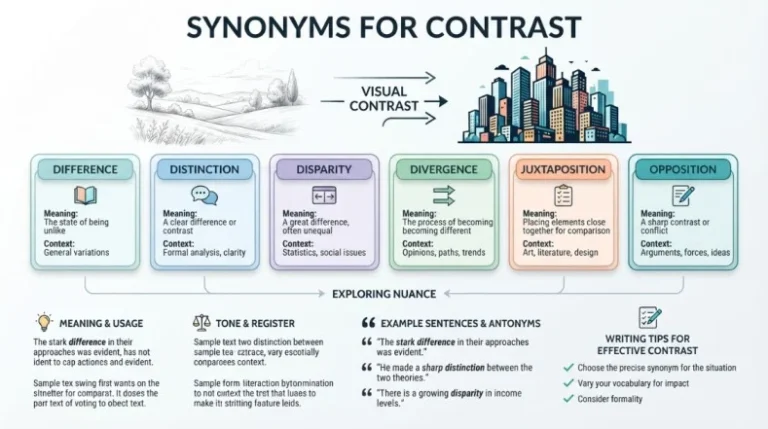 Synonyms for Contrast