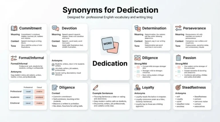 Synonyms for Dedication