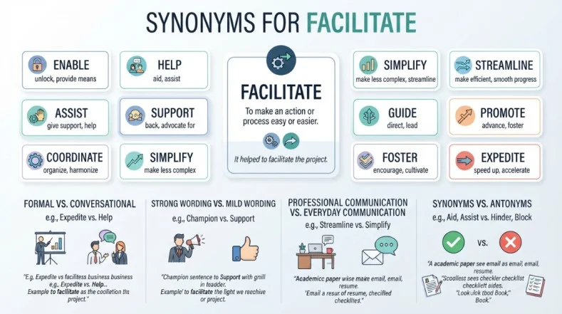 Synonyms for Facilitate