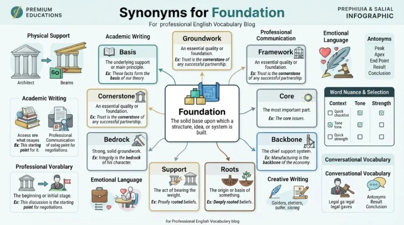 Synonyms for Foundation