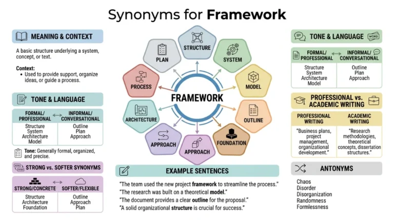 synonyms for framework