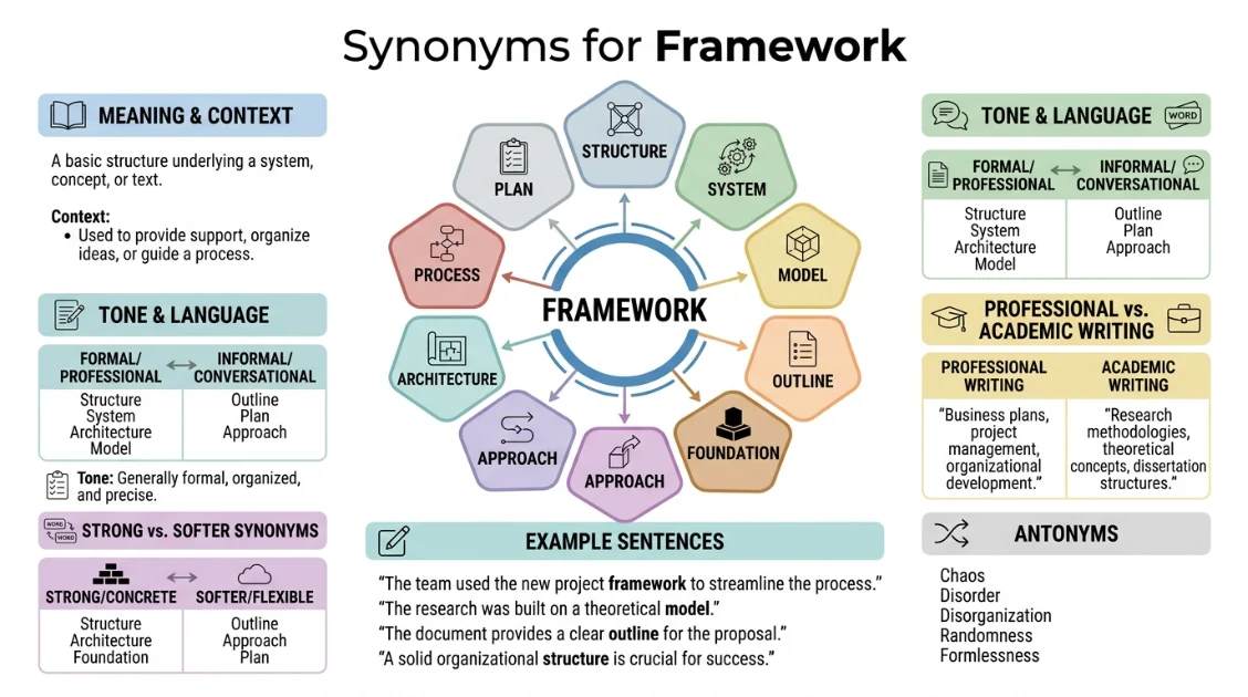synonyms for framework