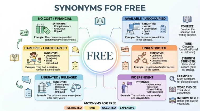 synonyms for free