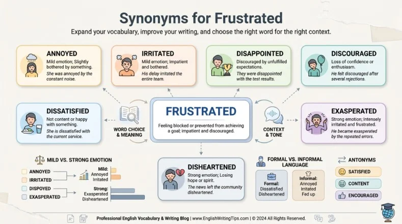 synonyms for frustrated