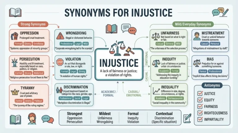 Synonyms for Injustice