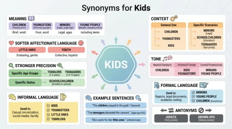 synonyms for kids