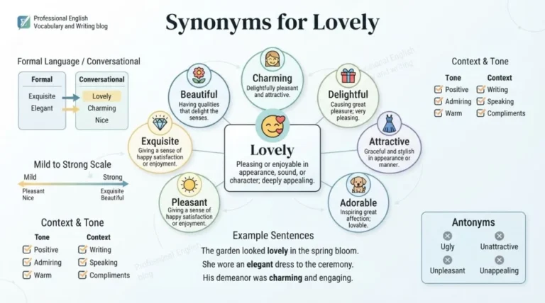Synonyms for Lovely
