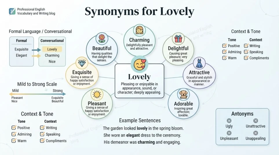 Synonyms for Lovely
