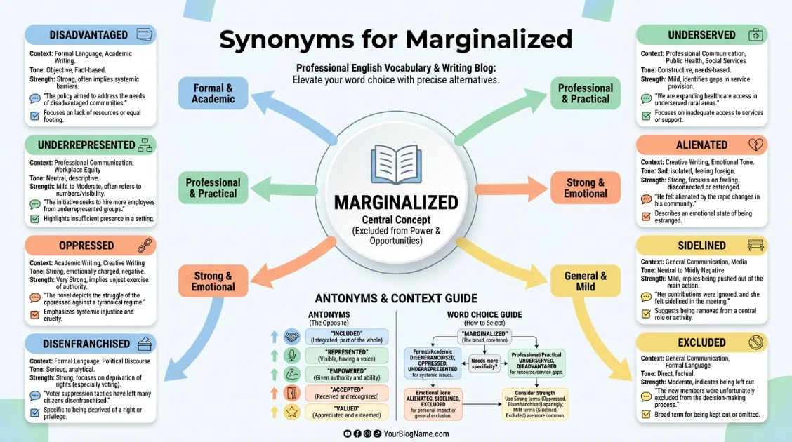 synonyms for marginalized