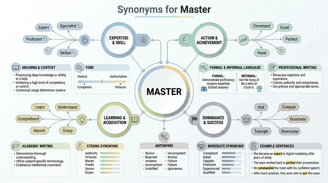 synonyms for master