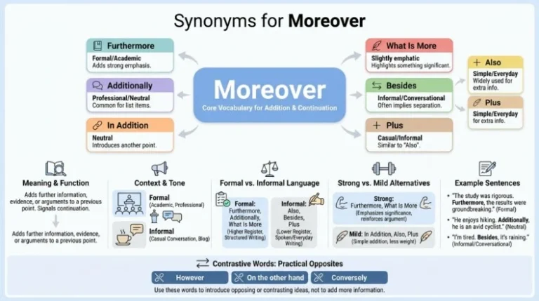 Synonyms for Moreover