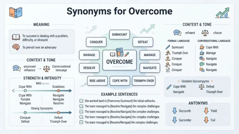 Synonyms for Overcome