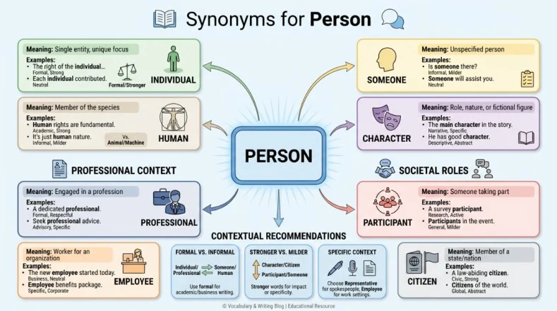 synonyms for person