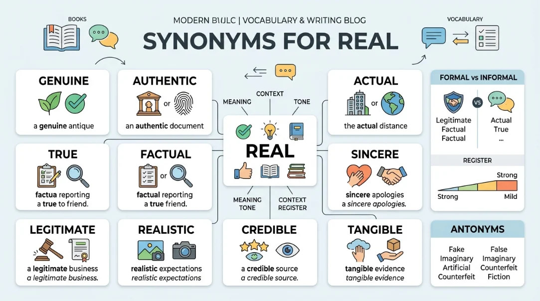 synonyms for real