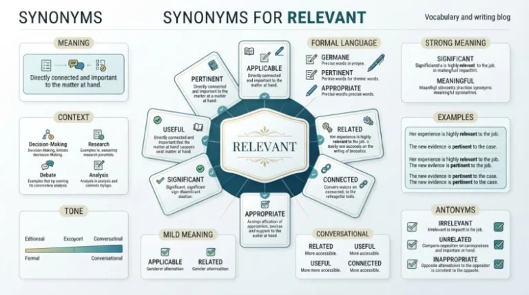 Synonyms for Relevant
