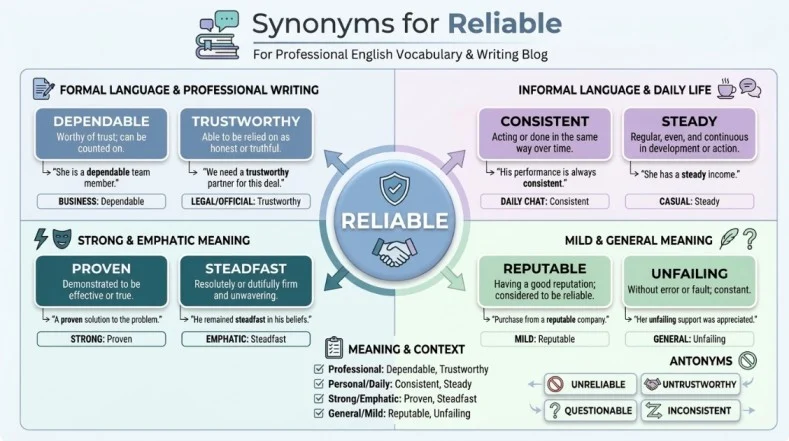 synonyms for reliable