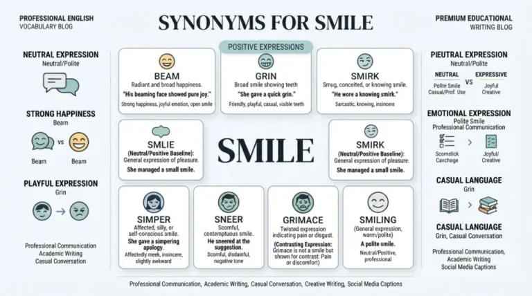 Synonyms for Smile