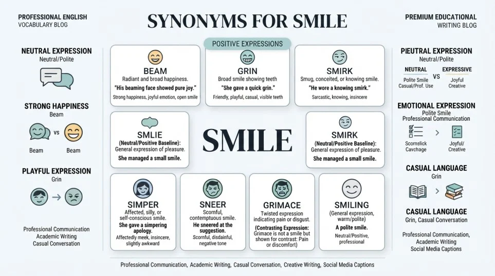 Synonyms for Smile
