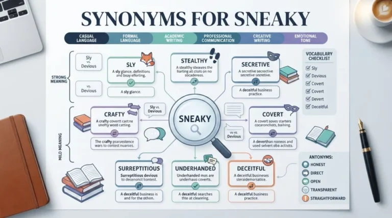 Synonyms for Sneaky