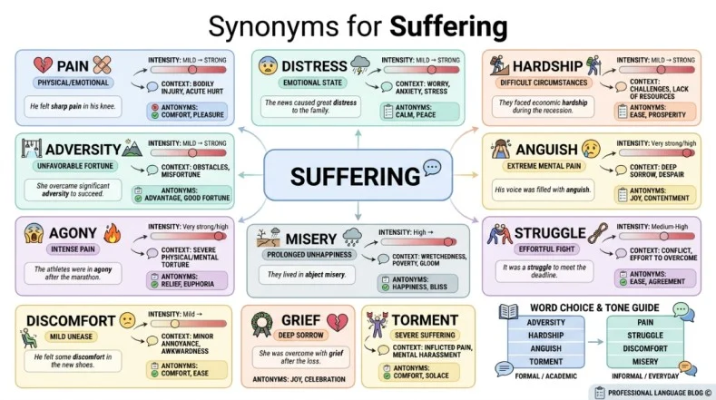 synonyms for suffering
