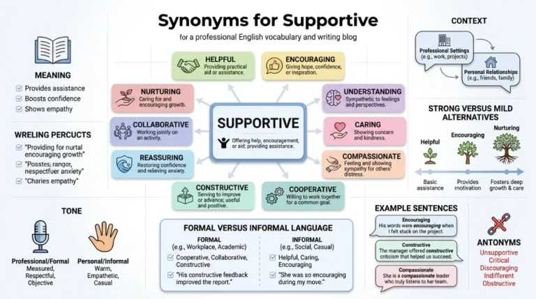 synonyms for supportive