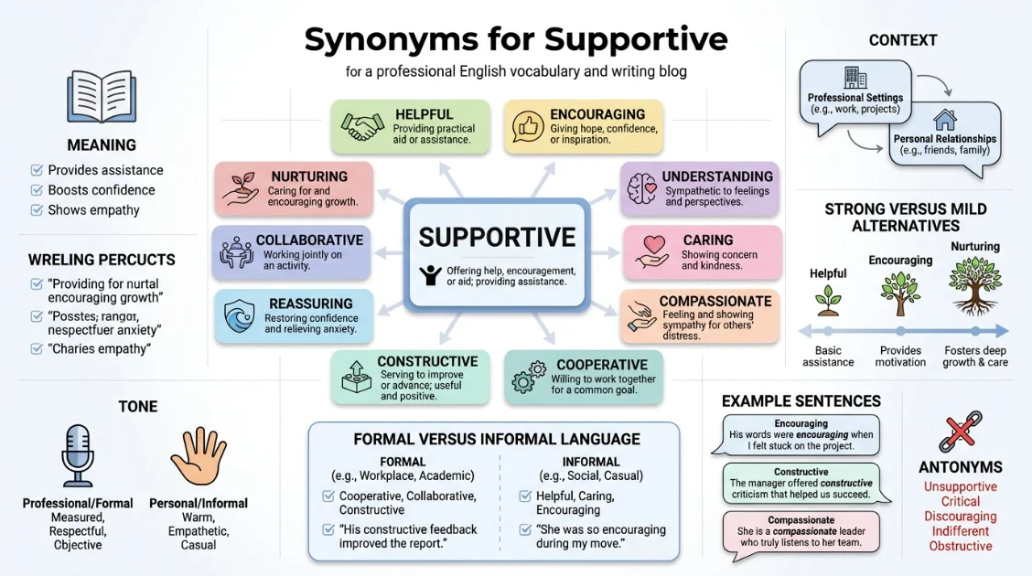synonyms for supportive