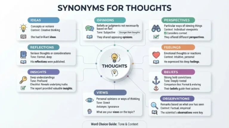 Synonyms for Thoughts