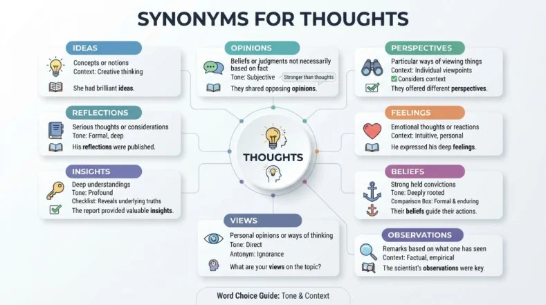 Synonyms for Thoughts