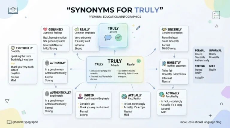 Synonyms for Truly