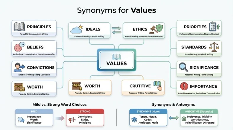synonyms for values
