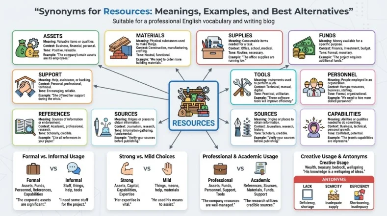 synonyms for resources