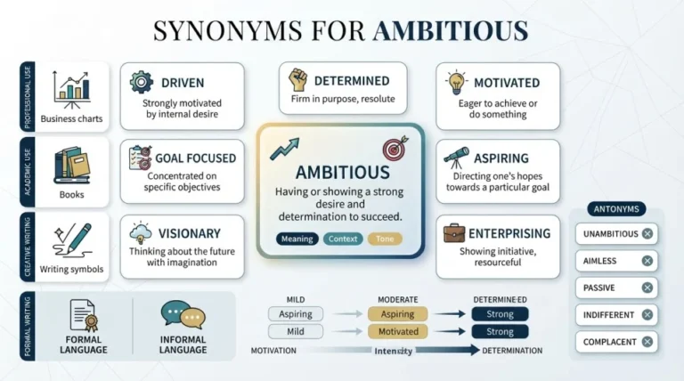 Synonyms for Ambitious