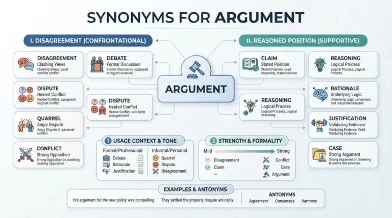 Synonyms for Argument
