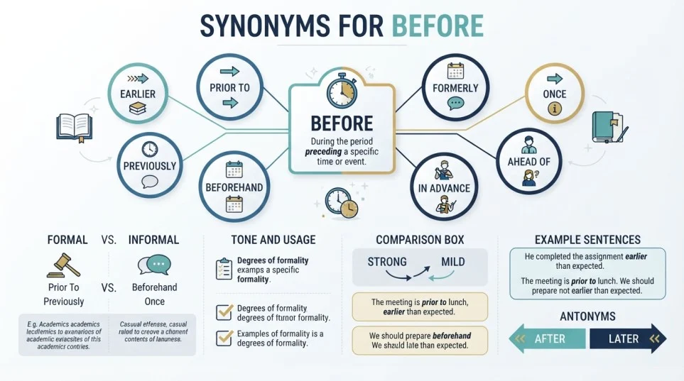 Synonyms for Before