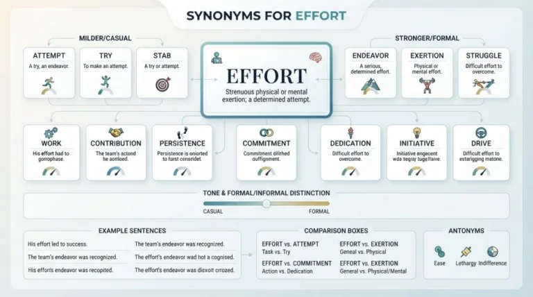 Synonyms for Effort