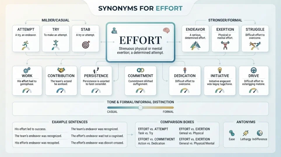 Synonyms for Effort