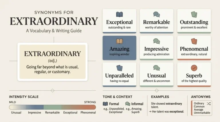 Synonyms for Extraordinary