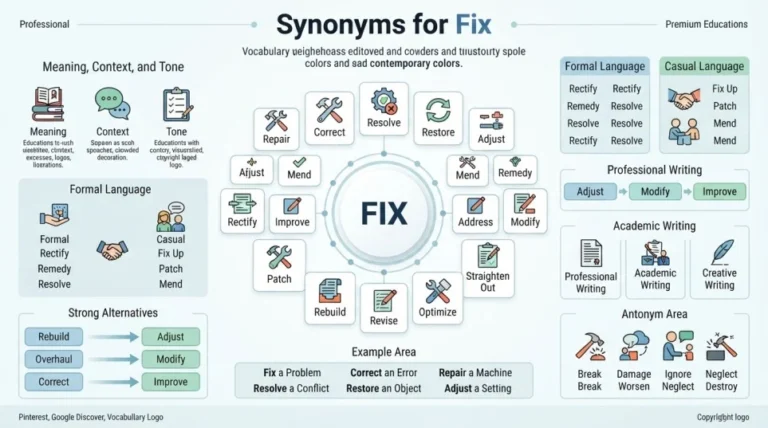 Synonyms for Fix
