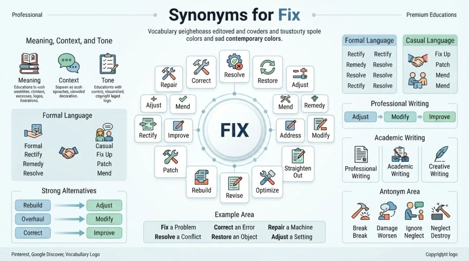 Synonyms for Fix