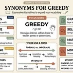 synonyms for greedy
