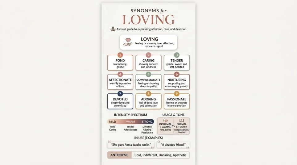 Synonyms for Loving